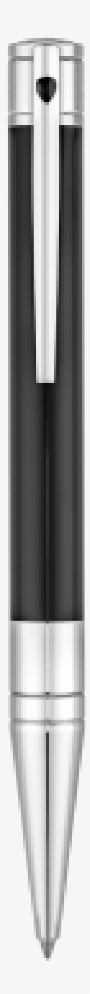 Chrome Finish Black Ballpoint Pen - Dupont Kugelschreiber