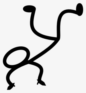 Stickman Breakdancer Clip Art - Clip Art
