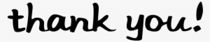 Thank You Clipart Png Download - Thank You Bold Letters