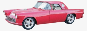Ford Thunderbird - Pink Antique Car Png