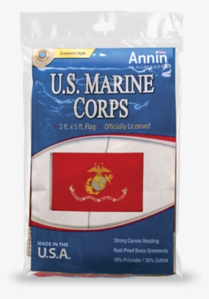 Marine Corps Military Flag 3 Ft - Annin Flagmakers 3418 Poly-cotton Usmc Flag, 3 X 5