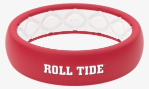 Thin Crimson Alabama Roll Tide Collegiate Silicone - Wedding Ring