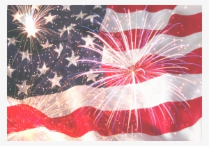American Flag Computer Wallpaper Background Desktop - American Flag Fireworks Background