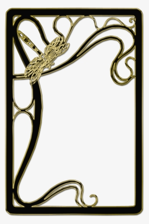 Art Nouveau Frame 2 By *nolamom3507 On Deviantart - Png Art Nouveau Border