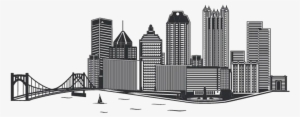 Pittsburgh Clipart Vector - Pittsburgh Skyline Png