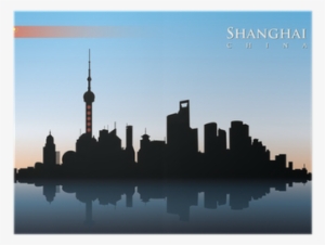 Vector Illustration Poster • Pixers® • We Live To Change - Pudong Skyline