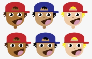 This Free Icons Png Design Of Boys With Caps On
