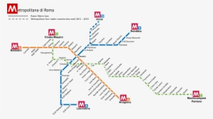Mappa Metropolitana - Lignes De Metro Rome