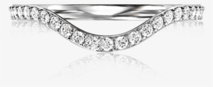 Curved Ribbon Band - Diamond
