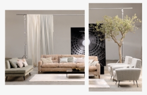 Composed Of A Wide Variety Of Fabrics Of Different - Living Room