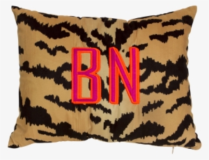 Tiger Print Lumbar Pillow - Cushion