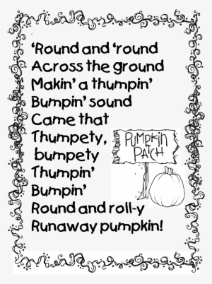 Runaway Pumpkin Poem 1,127×1,502 Pixels - Baby