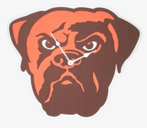Cleveland Browns 3d Foam Clock - Cleveland Browns Dawg Logo Png