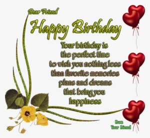 Clip Freeuse Library Birthday Clipart For Friend - Happy Birthday Your Son