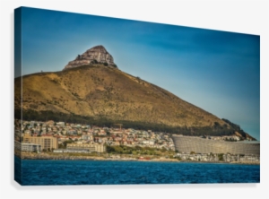 Lions Head Wih Stadium Canvas Print - Stadium