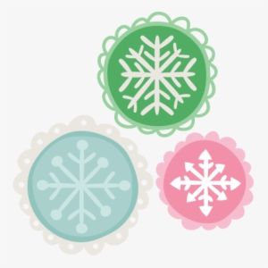 Snowflake Set Svg Scrapbook Cut File Cute Clipart Files - Cricut