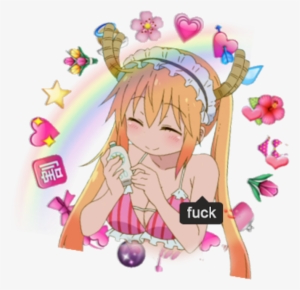 Png Overlay Transparent Tumblr Anime Girl Lolita Kawaii - Camiseta Emoji