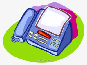 Fax Machine Royalty Free Vector Clip Art Illustration