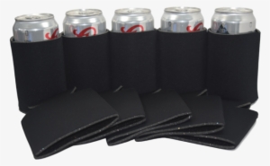 Qualityperfection 25 Black Party Drink Blank Can Coolers