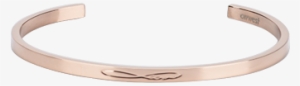 "infinity Love" Mantra Cuff - Key Moments Bangle With Engraving - Stainless Steel