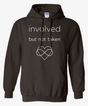 Involved But Not Taken Infinity Love Heart Polyamory - Black Stranger Things Hoodie