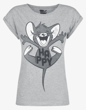 Null Happy Mottled Grey T-shirt 368578 Opbsntx - Trička Tom A Jerry