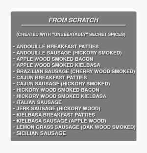 Unbeeatable Menus Scratch - Unbeeatable Catering