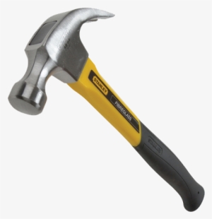 The Heat Treated Forged High Carbon Steel Curved Claw - Stanley 151621 Fibreglass Curved Claw Hammer 16.oz