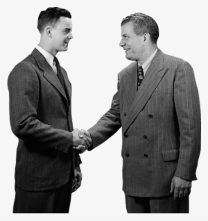 Shaking Hands - 1950s Business Deal