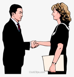 Business Greeting, Handshake Royalty Free Vector Clip - Say Hello And Goodbye