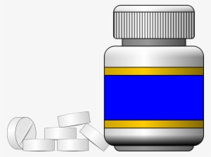 Pill Bottle Clip Art Free Vector Download - ขวด ยา Png