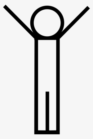 Person Standing With Arms Up Comments - Portable Network Graphics