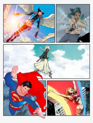 Hawkgirl Kendra Munoz Saunders Alana Saga Storm Ororo - Superman The Third Kryptonian Tp By Dwayne Mcduffie