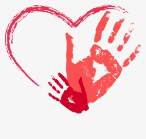 Mother And Child Hand Prints And Heart Taylor'd Prints - Best Mom Ever Sweatshirt-mother's Day Gift