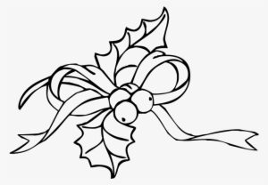 Christmas Holly Ivy - Coloring Pages