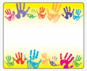 Rainbow Handprints Terrific Labels