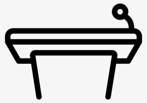 This Icon Represents A Podium Without A Speaker - Icon