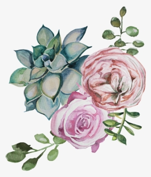 Hand Painted Beautiful Flowers Transparent - Portable Network Graphics
