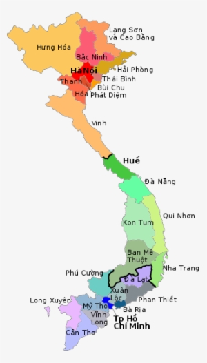 Current Latin Dioceses[edit] - Vietnam Map By Province
