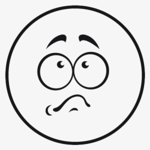 Drawing Smiley 54 - Emoticon Avergonzado Para Colorear