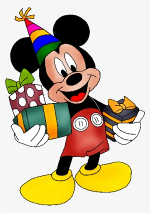 Micky Mouse Wearing Birthday Cap - Topo De Bolo Mickey Para Imprimir