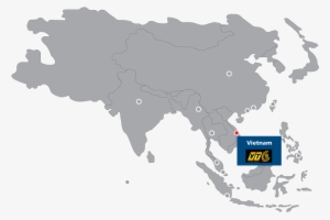 Map-vietnam - Asian Games Participating Countries 2018