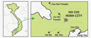 Cu Chi Is Technically A District Of Ho Chi Minh City, - Cu Chi Tunnels On Vietnam Map