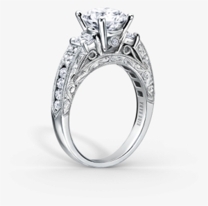 Charlotte 18k White Gold Engagement Ring