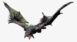 Mhf1-azure Rathalos Render 001 - Monster Hunter Azure Rathalos Gif