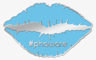 Blue Lip Kiss Trading Pin