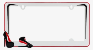 Stiletto License Plate Frame - Stiletto Heel