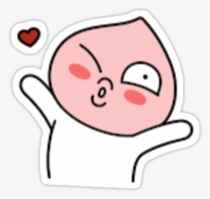 "kakaotalk Friends Apeach " Stickers By - Peach Kakao Png