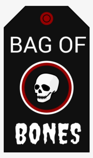 "bag Of Bones" Halloween Cardstock Gift Tags Pre-designed - Bag
