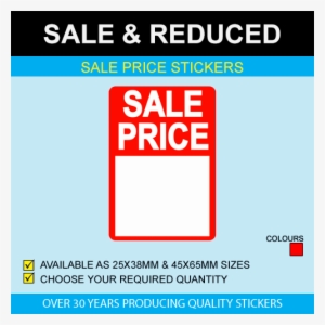 Tall Sale Price Blank Stickers - Colegio San Pedro De Quilicura
